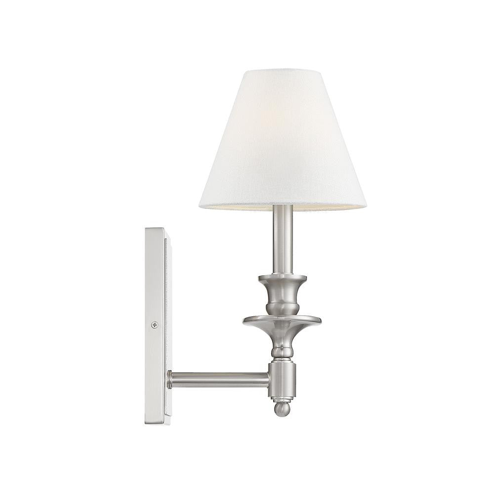 Savoy House Washburn 1-Light Wall Sconce in Satin Nickel 9-0700-1-SN