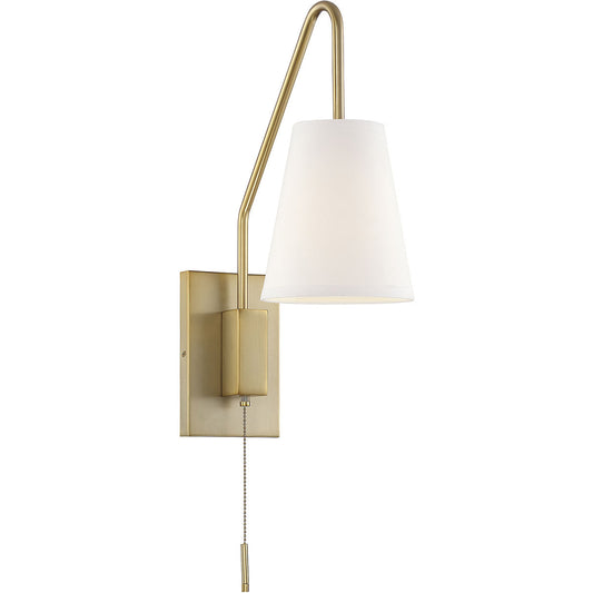 Savoy House Owen 1 Light Adjustable Wall Sconce in Warm Brass 9-0900CP-1-322