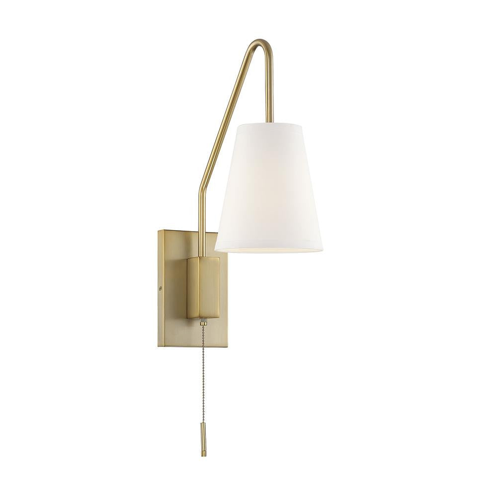 Savoy House Owen 1-Light Adjustable Wall Sconce in Warm Brass 9-0900CP-1-322