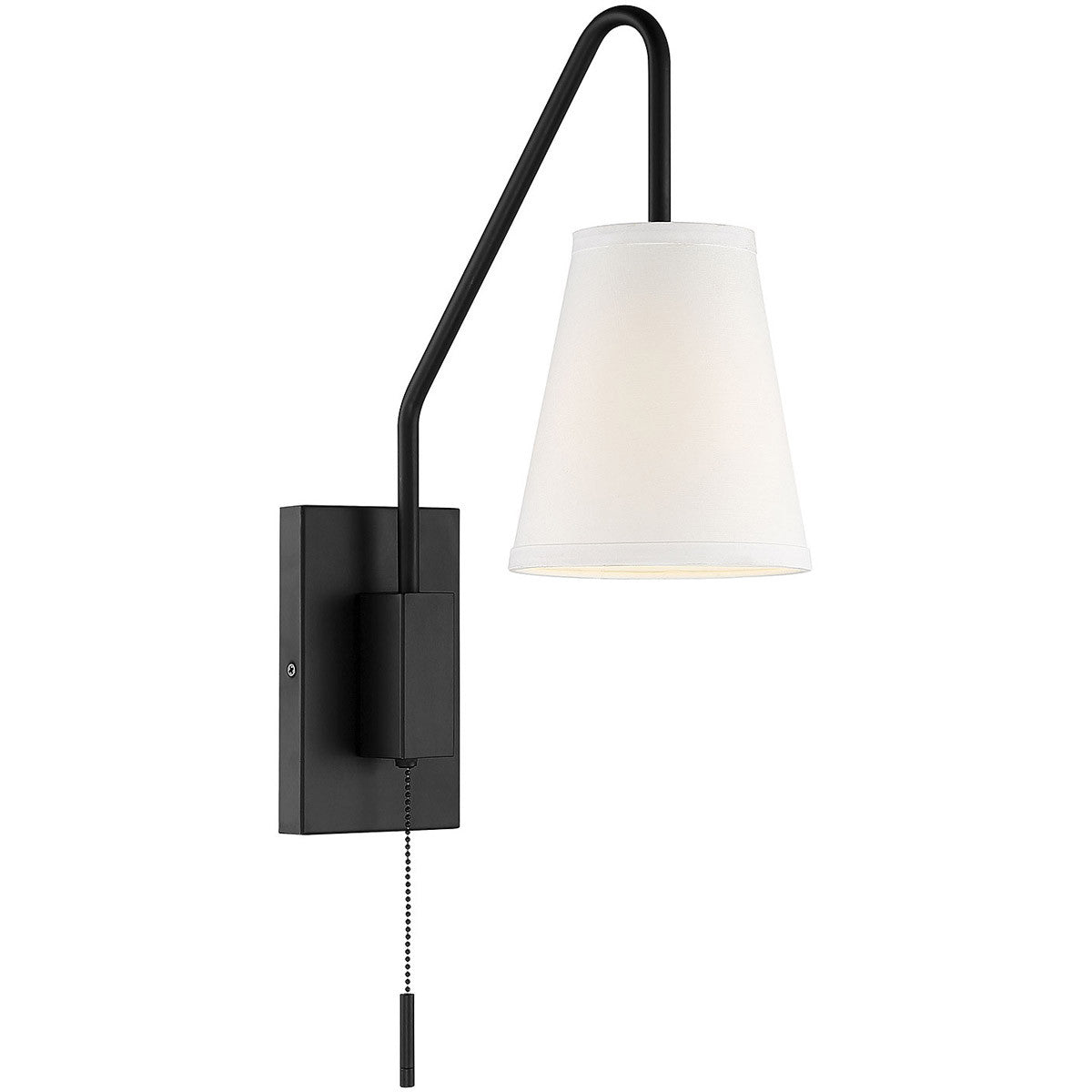 Savoy House Owen 1-Light Adjustable Wall Sconce in Matte Black 9-0900CP-1-89