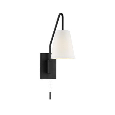 Savoy House Owen 1-Light Adjustable Wall Sconce in Matte Black 9-0900CP-1-89