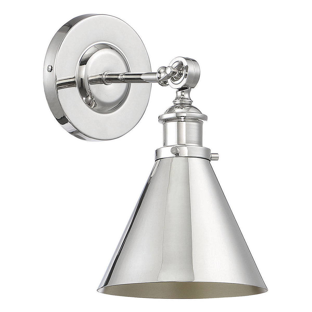 Savoy House Glenn 1-Light Adjustable Wall Sconce in Polished Nickel 9-0901-1-109