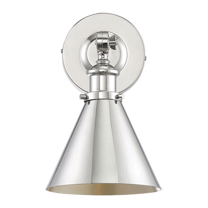 Savoy House Glenn 1-Light Adjustable Wall Sconce in Polished Nickel 9-0901-1-109