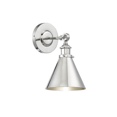 Savoy House Glenn 1-Light Adjustable Wall Sconce in Polished Nickel 9-0901-1-109