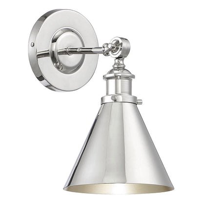 Savoy House Glenn 1 Light Polished Nickel Wall Sconce in Polished Nickel 9-0901-1-109