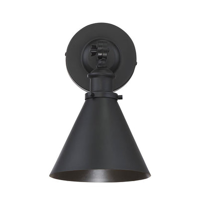 Savoy House Glenn 1-Light Adjustable Wall Sconce in Matte Black 9-0901-1-89