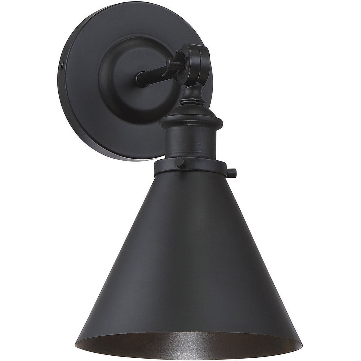 Savoy House Glenn 1-Light Adjustable Wall Sconce in Matte Black 9-0901-1-89