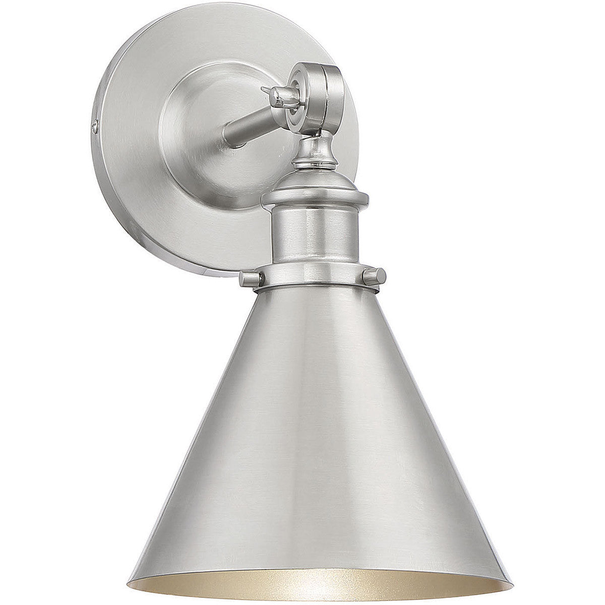 Savoy House Glenn 1-Light Adjustable Wall Sconce in Satin Nickel 9-0901-1-SN