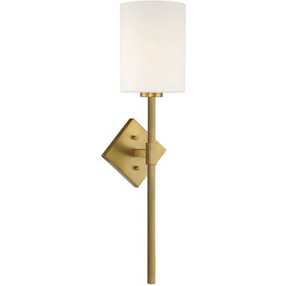 Savoy House Destin 1-Light Wall Sconce in Warm Brass 9-0902-1-322