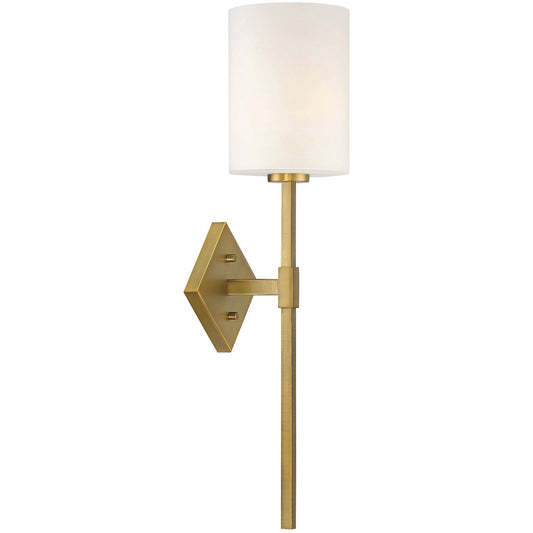 Savoy House Destin 1 Light Warm Brass Wall Sconce in Warm Brass 9-0902-1-322