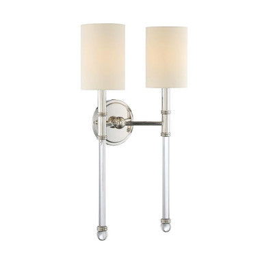 Savoy House Fremont 2-Light Wall Sconce in Polished Nickel 9-103-2-109