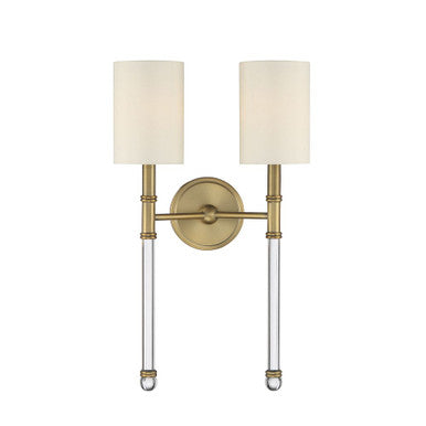 Savoy House Fremont 2-Light Wall Sconce in Warm Brass 9-103-2-322