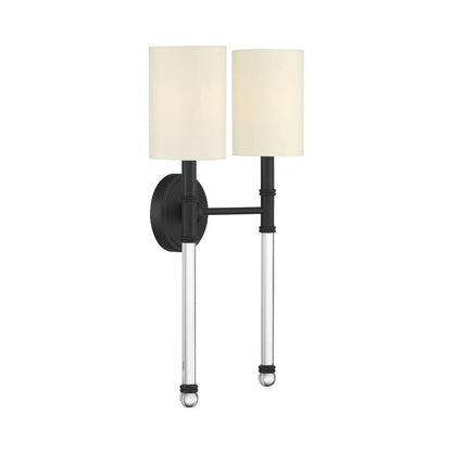 Savoy House Fremont 2-Light Wall Sconce in Matte Black 9-103-2-89