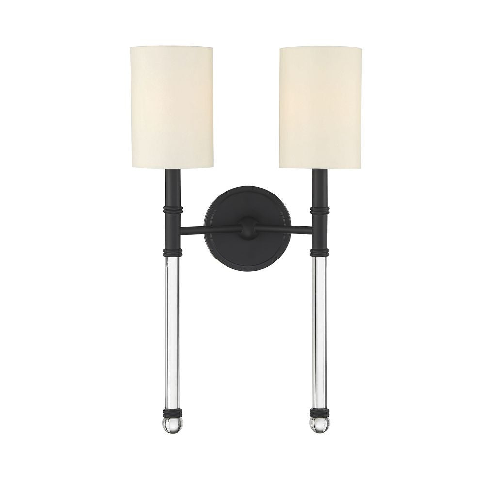 Savoy House Fremont 2-Light Wall Sconce in Matte Black 9-103-2-89