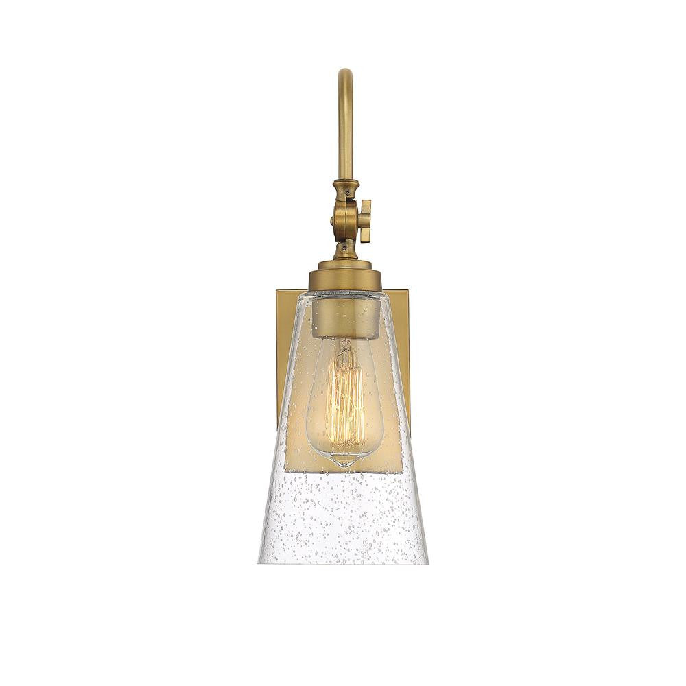 Savoy House York 1-Light Adjustable Wall Sconce in Warm Brass 9-108-1-322