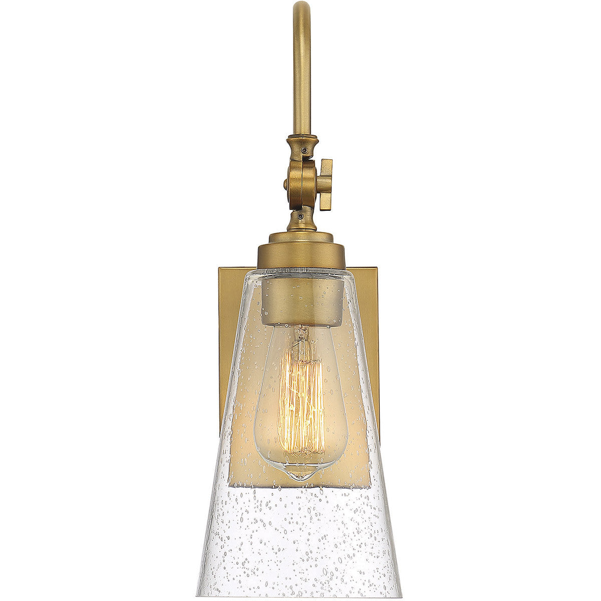 Savoy House York 1-Light Adjustable Wall Sconce in Warm Brass 9-108-1-322