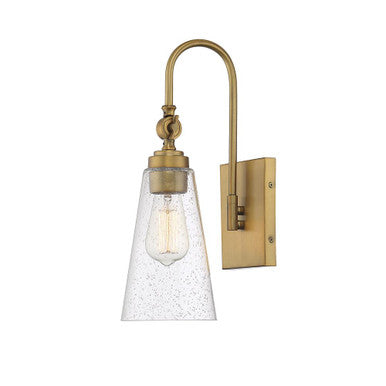 Savoy House York 1-Light Adjustable Wall Sconce in Warm Brass 9-108-1-322