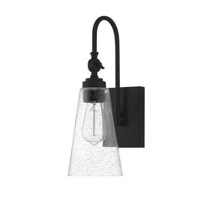 Savoy House York 1-Light Adjustable Wall Sconce in Matte Black 9-108-1-89