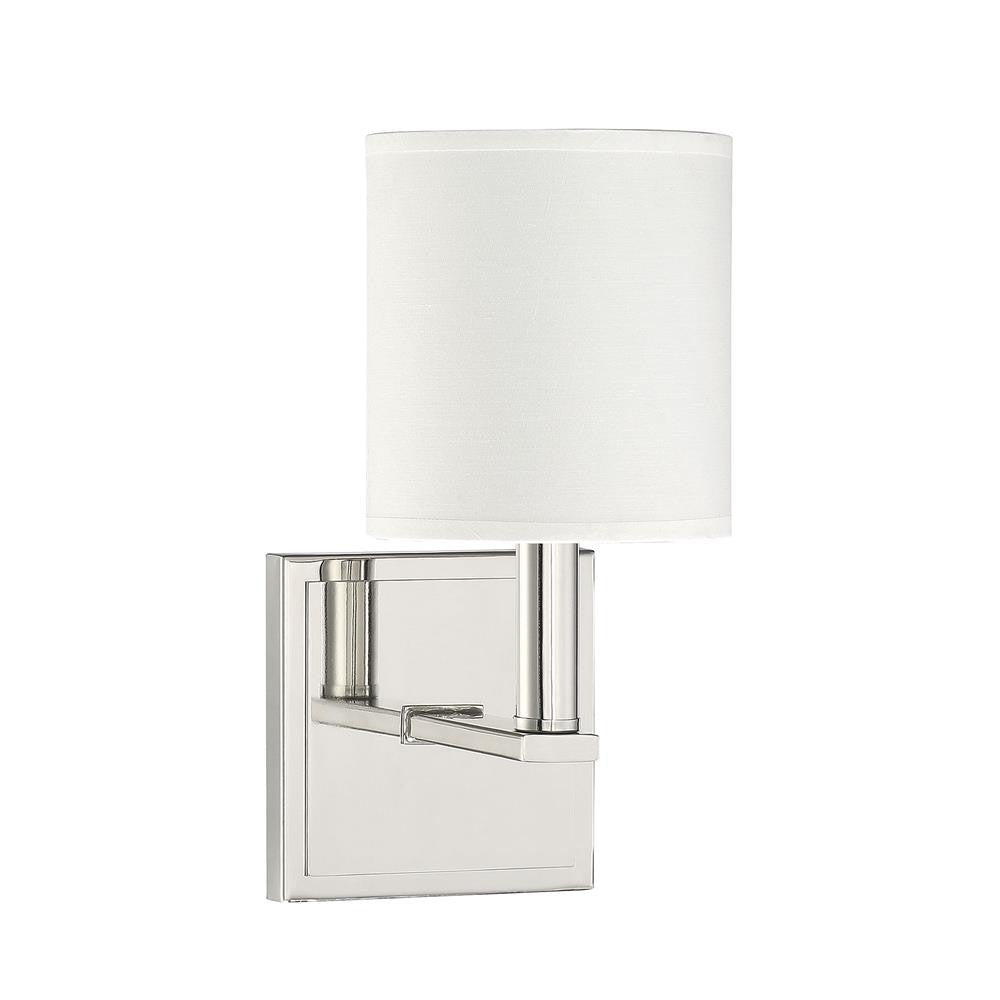 Savoy House Waverly 1-Light Wall Sconce in Polished Nickel 9-1200-1-109