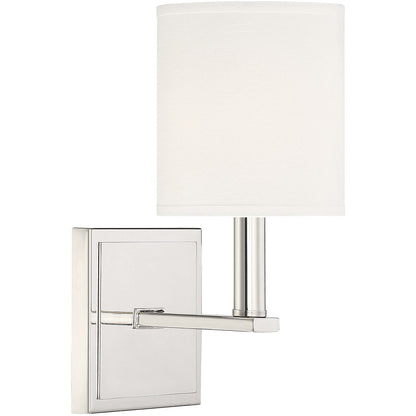 Savoy House Waverly 1-Light Wall Sconce in Polished Nickel 9-1200-1-109