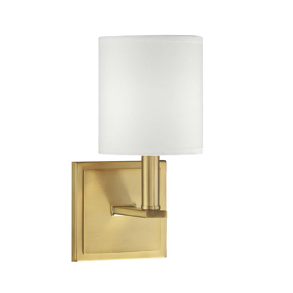 Savoy House Waverly 1-Light Wall Sconce in Warm Brass 9-1200-1-322