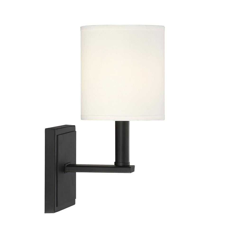 Savoy House Waverly 1-Light Wall Sconce in Matte Black 9-1200-1-89