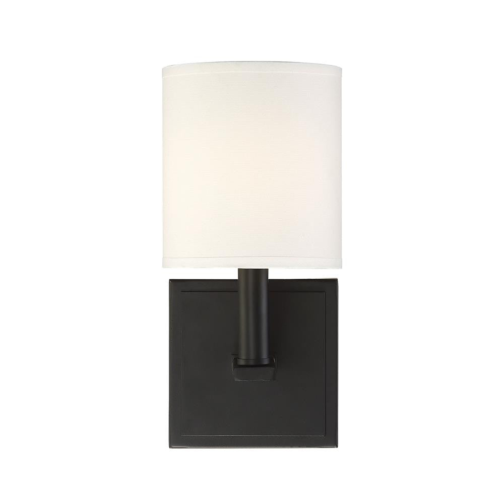 Savoy House Waverly 1-Light Wall Sconce in Matte Black 9-1200-1-89