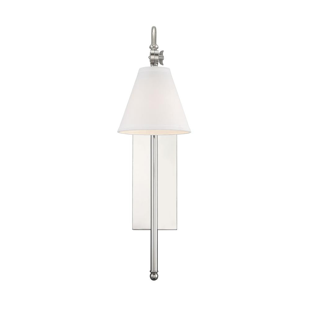 Savoy House Rutland 1-Light Adjustable Wall Sconce in Polished Nickel 9-1201-1-109