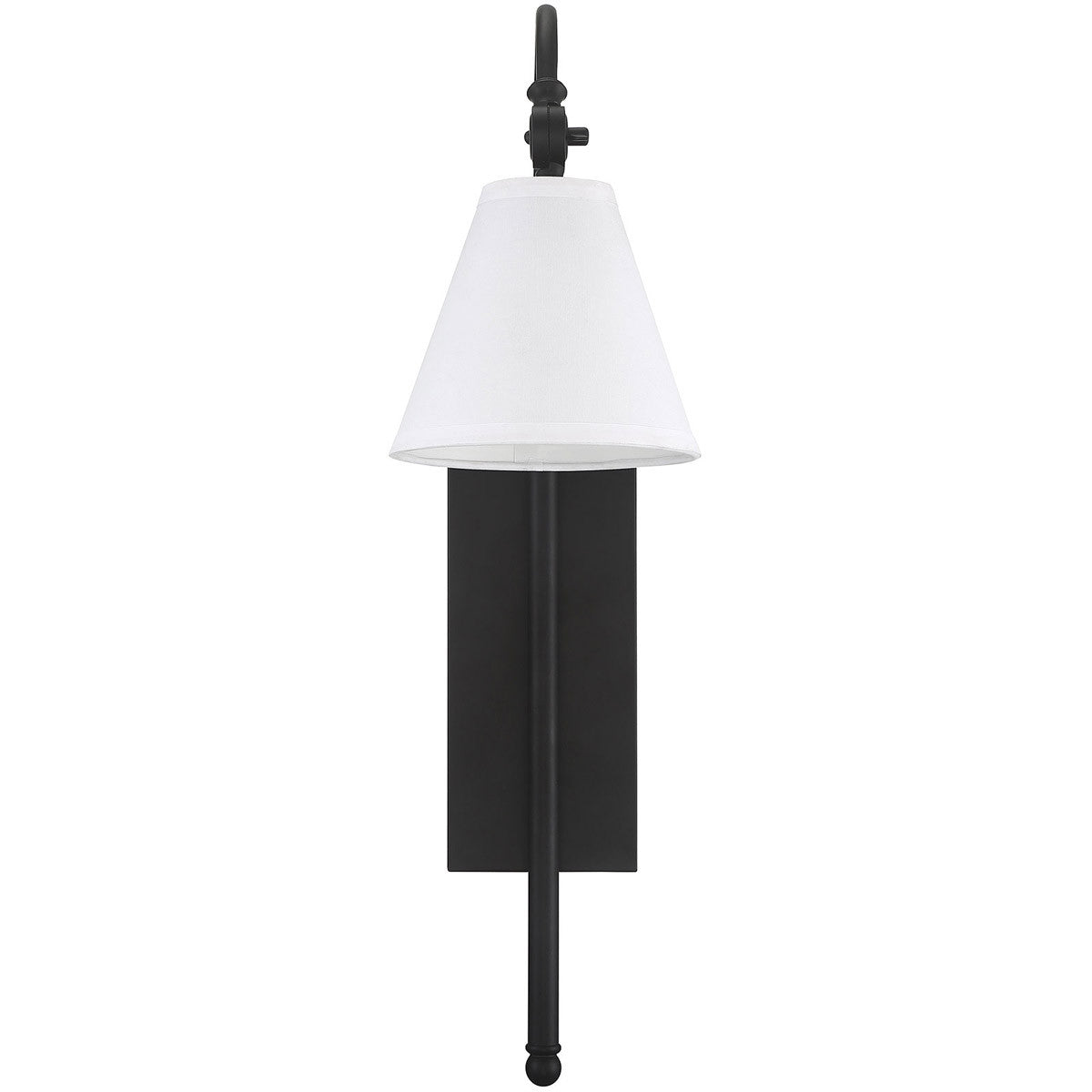 Savoy House Rutland 1-Light Adjustable Wall Sconce in Matte Black 9-1201-1-89