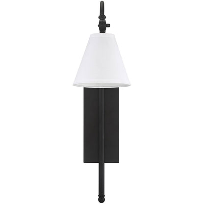 Savoy House Rutland 1-Light Adjustable Wall Sconce in Matte Black 9-1201-1-89