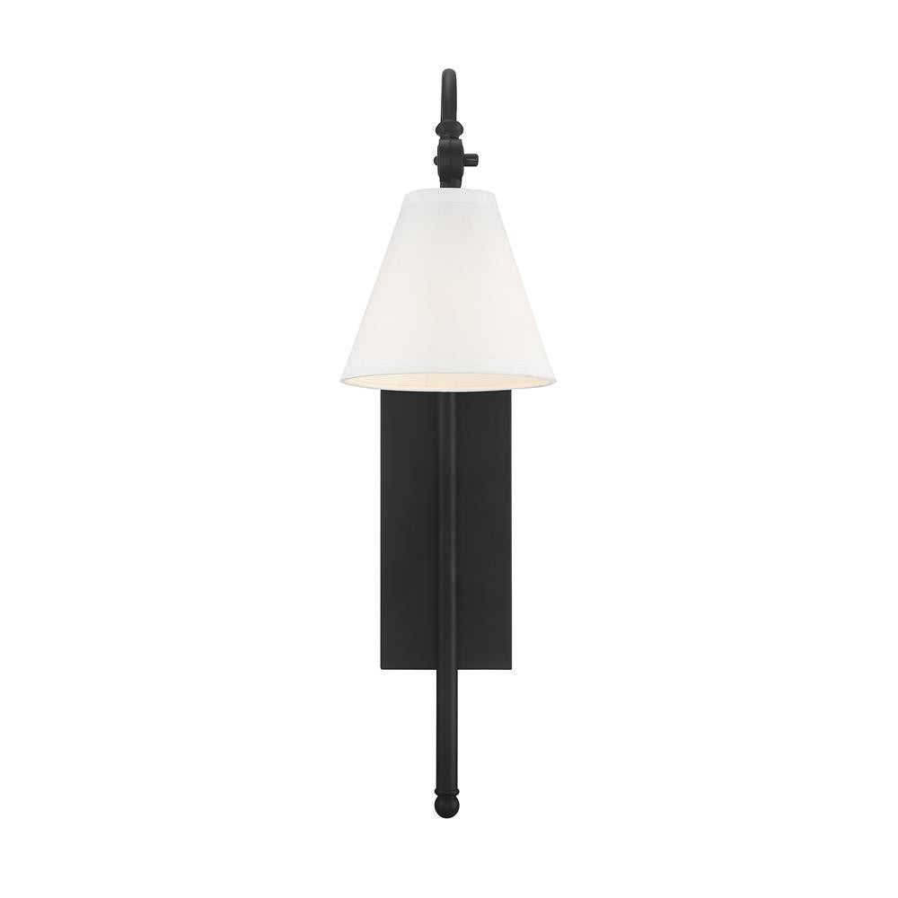 Savoy House Rutland 1-Light Adjustable Wall Sconce in Matte Black 9-1201-1-89