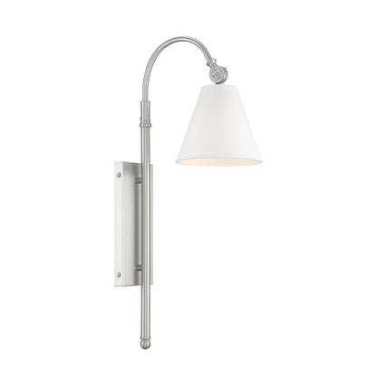 Savoy House Rutland 1-Light Adjustable Wall Sconce in Satin Nickel 9-1201-1-SN