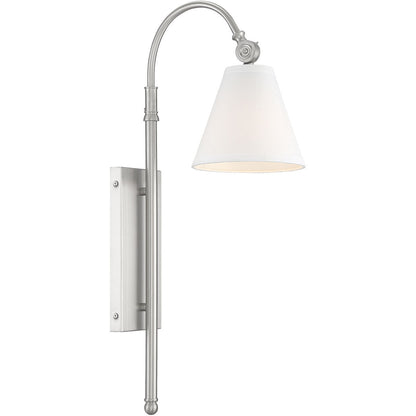 Savoy House Rutland 1-Light Adjustable Wall Sconce in Satin Nickel 9-1201-1-SN