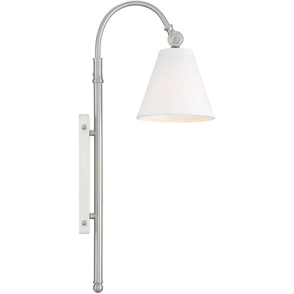 Savoy House Rutland 1-Light Adjustable Wall Sconce in Satin Nickel 9-1201-1-SN