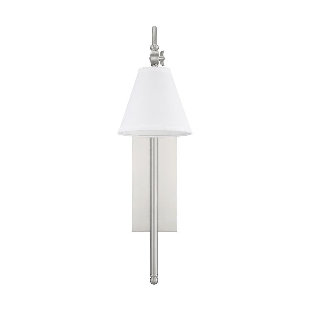 Savoy House Rutland 1-Light Adjustable Wall Sconce in Satin Nickel 9-1201-1-SN