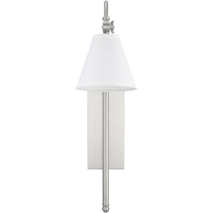 Savoy House Rutland 1-Light Adjustable Wall Sconce in Satin Nickel 9-1201-1-SN