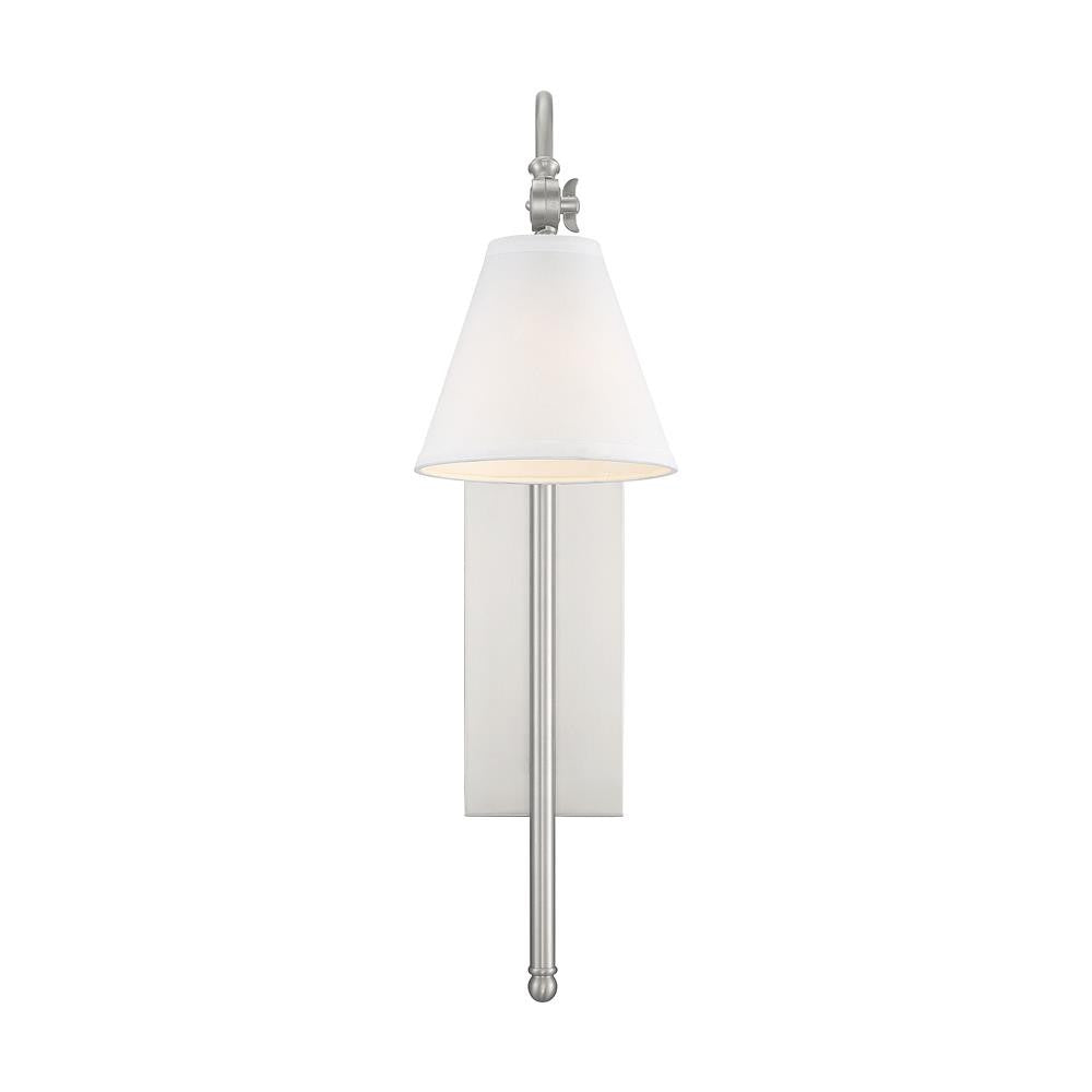 Savoy House Rutland 1-Light Adjustable Wall Sconce in Satin Nickel 9-1201-1-SN