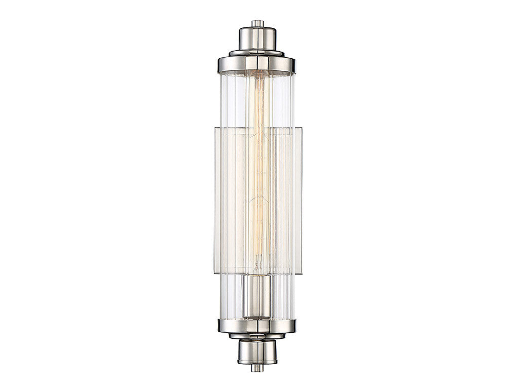 Savoy House Pike 1 Light Wall Sconce in Polished Nickel 9-16000-1-109