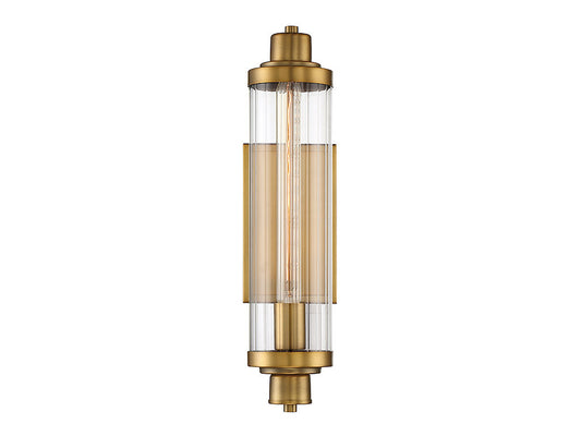 Savoy House Pike 1 Light Wall Sconce in Warm Brass 9-16000-1-322