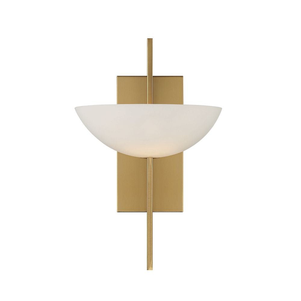 Savoy House Fallon 1-Light Wall Sconce in Warm Brass 9-1615-1-322