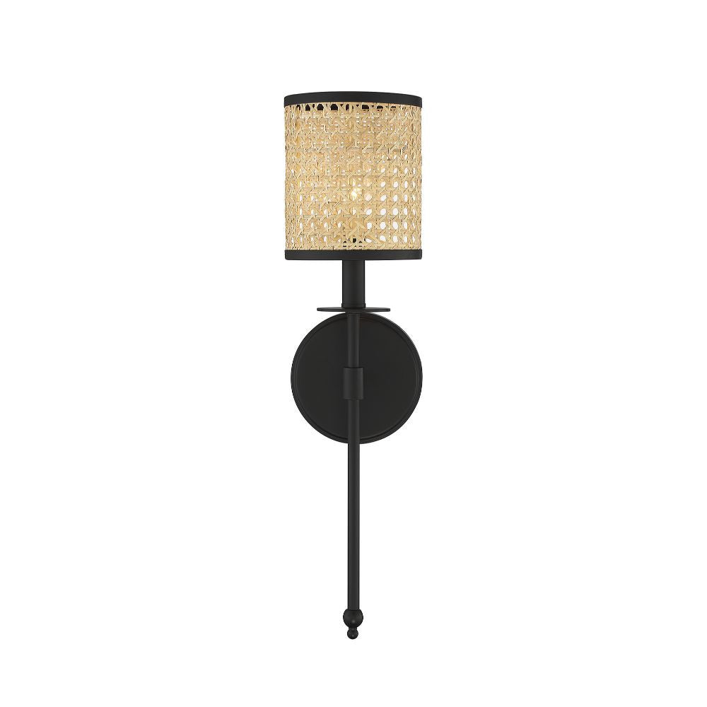 Savoy House Jaylar 1-Light Wall Sconce in Matte Black 9-1649-1-89