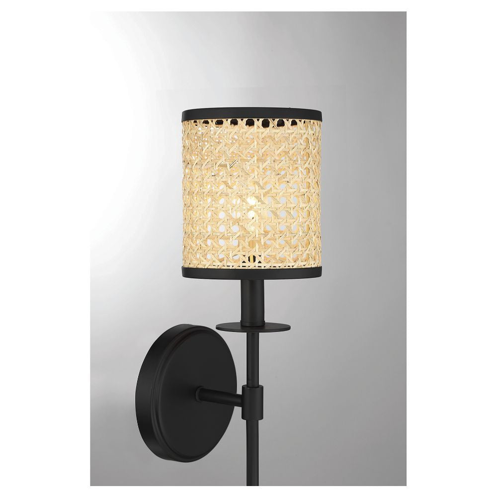 Savoy House Jaylar 1-Light Wall Sconce in Matte Black 9-1649-1-89