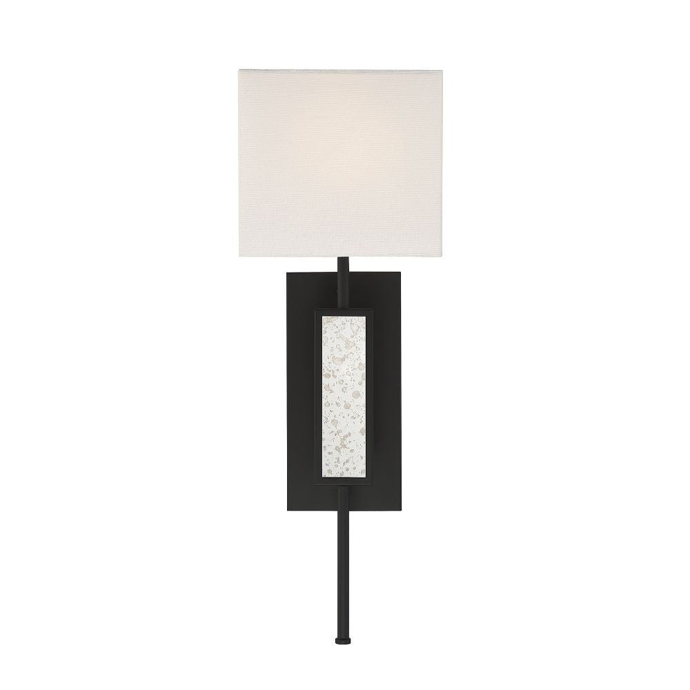 Savoy House Victor 1-Light Wall Sconce in Matte Black 9-1750-1-89