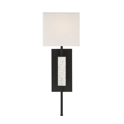 Savoy House Victor 1-Light Wall Sconce in Matte Black 9-1750-1-89