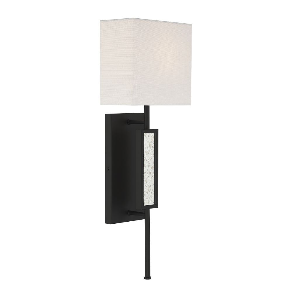 Savoy House Victor 1-Light Wall Sconce in Matte Black 9-1750-1-89