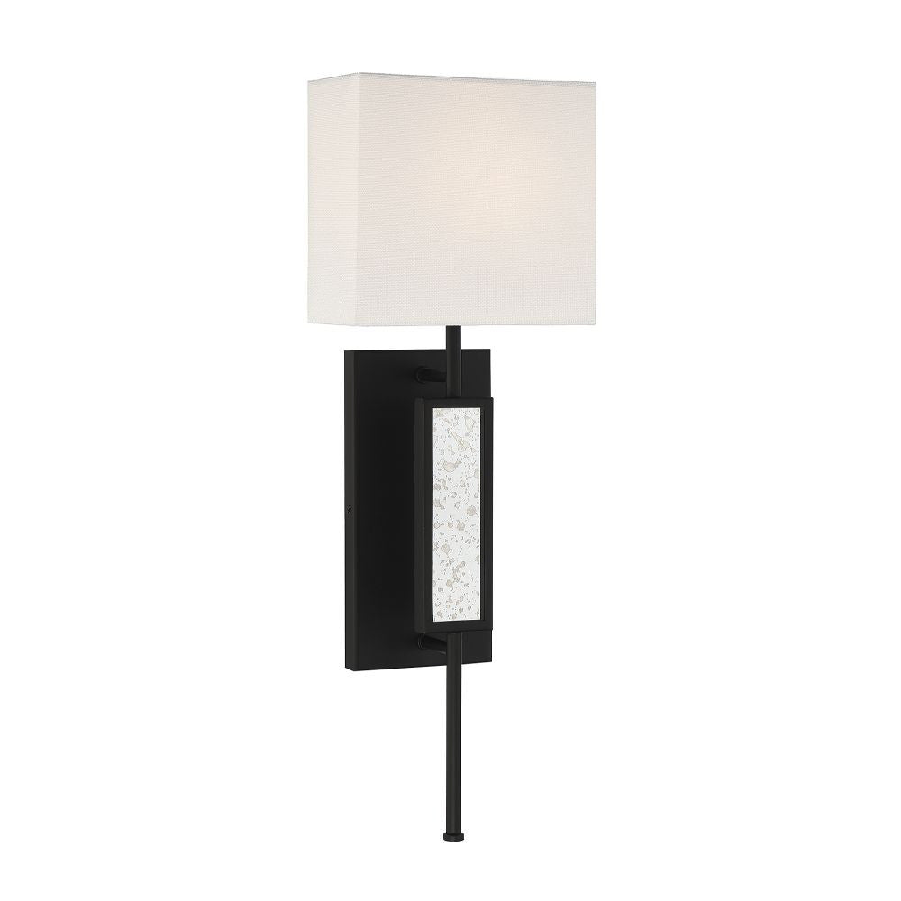 Savoy House Victor 1-Light Wall Sconce in Matte Black 9-1750-1-89