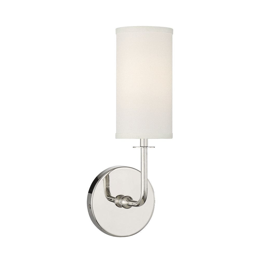 Savoy House Powell 1-Light Wall Sconce in Polished Nickel 9-1755-1-109