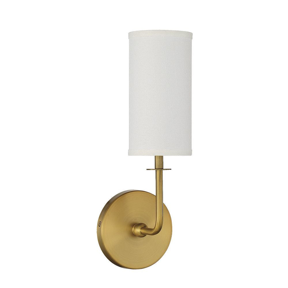 Savoy House Powell 1-Light Wall Sconce in Warm Brass 9-1755-1-322