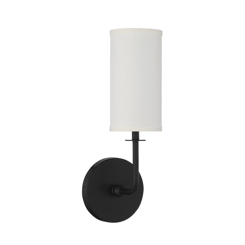 Savoy House Powell 1-Light Wall Sconce in Matte Black 9-1755-1-89