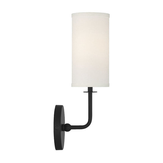 Savoy House Powell 1-Light Wall Sconce in Matte Black 9-1755-1-89